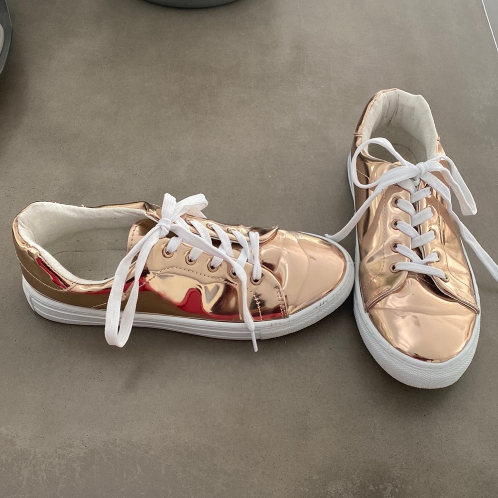 Metallic sneakers
